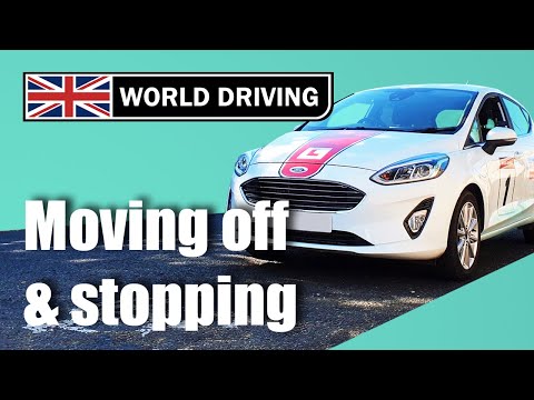 How To Move Off & Stop in a Manual Car - 1st Driving Lesson