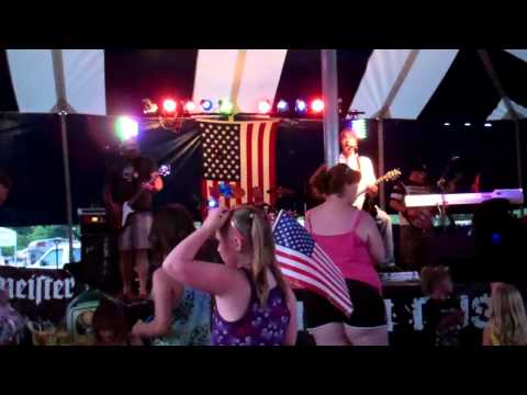 TEN MAN PUSH - CINCINNATUS FIREMAN'S FIELD DAYS - NATIONAL ANTHEM