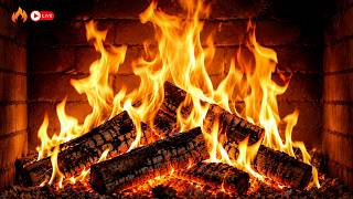 Fireplace 🔥 Live 24/7 📺 Burning Fireplace & Crackling Fire Sounds Easy to Sleep, Relax & Focus