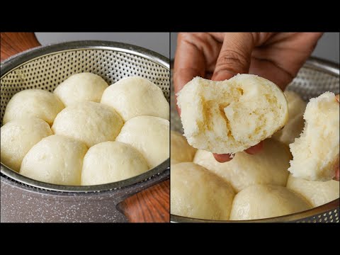 I Combine Milk With Flour & Made This Soft Steam Bread Recipe | Milk Steam Bread Recipe