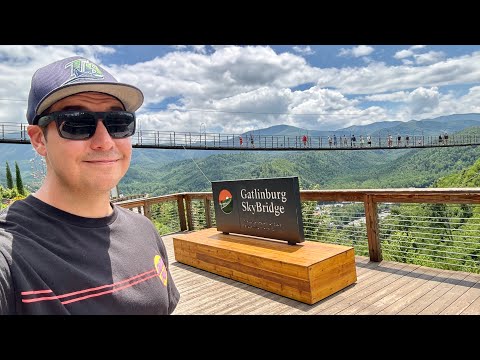 Gatlinburg Tennessee Roadside Attractions - SkyBridge & SkyPark Is A MUST DO - Best View & Adventure