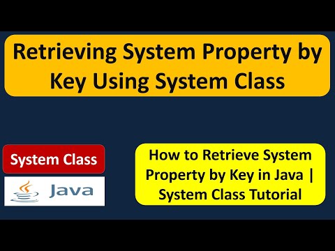 Retrieving System Property By Key Using System Class Java Tutorial