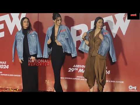 Crew Trailer Launch Event | Kareena Kapoor Khan, Tabu, Kriti Sanon and Ekta Kapoor