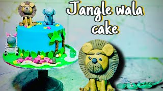 How to make jangle cakes with very beautifully animal so cute / how to make a cake for kids /