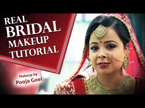 Real Bridal Makeup Tutorial | Step by Step Indian Bridal Makeup Look | Pooja Goel's Khoobsurat