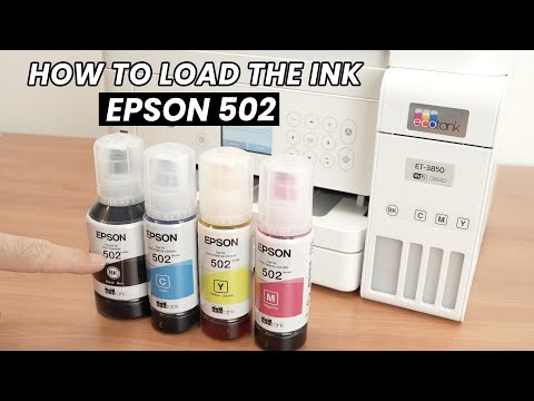 How to Install the Epson T502 Ink Bottles in your EcoTank Printer