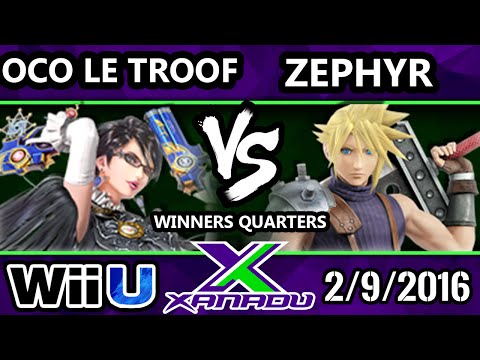 S@X 136 - DG Zephyr (Cloud) Vs. OCO LE Troof (Bayonetta) SSB4 WQ - Smash Wii U - Smash 4