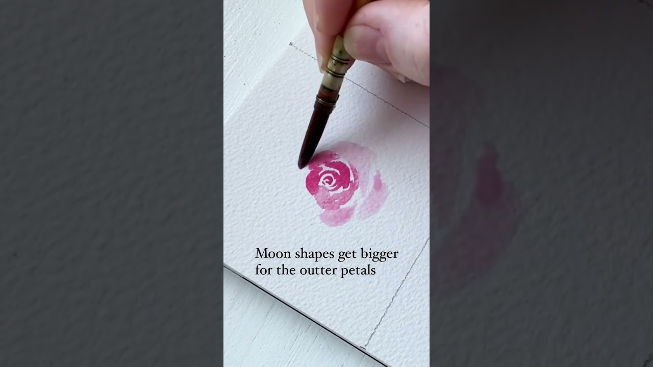 Easy watercolor flowers: part 4 - roses!