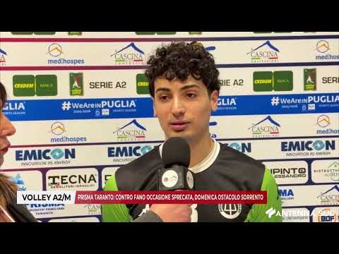 15 GENNAIO 2026 - VOLLEY A2/M, PRISMA TARANTO: CONTRO FANO OCCASIONE SPRECATA, DOMENICA SORRENTO