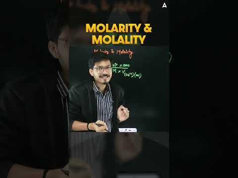 Molarity vs Molality 🤯 | Most Confusing Topic Explained in 1 Minute! | NEET + Class 12 Chemistry