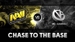 Chase to the base by Na`Vi vs VG @ The International 4
