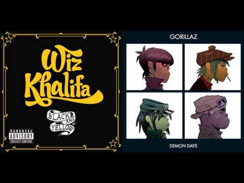 Feel Good in Black and Yellow - Wiz Khalifa vs. Gorillaz (Mashup)