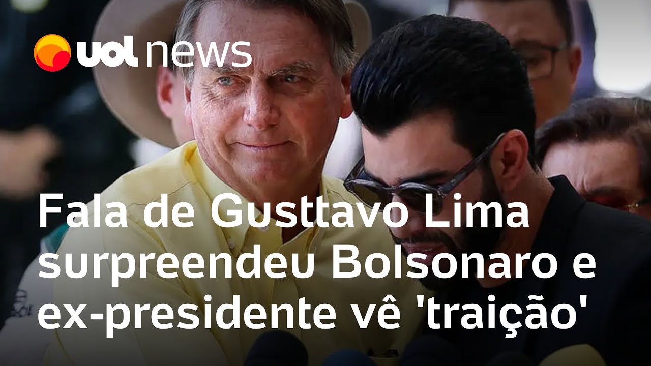 Gusttavo Lima: Fala de cantor surpreendeu Bolsonaro e ex-presidente vê 'traição', diz jornal