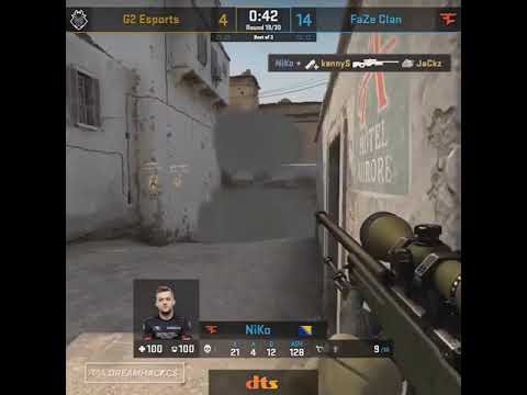 NiKo's world best flickshot | Faze Vs G2