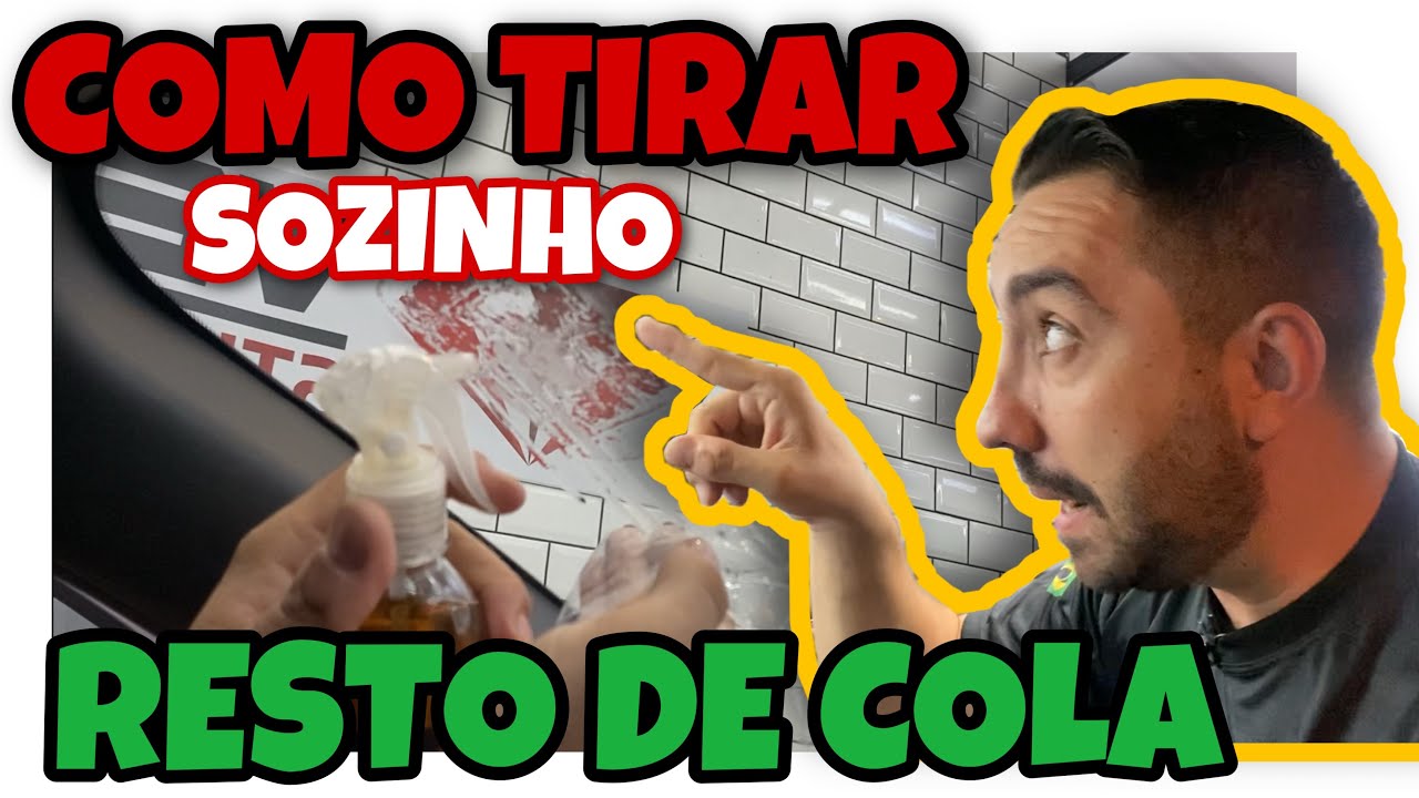 COMO TIRAR SOZINHO RESTO DE COLA DO CARRO | O Jeito Mais Fácil de Todos
