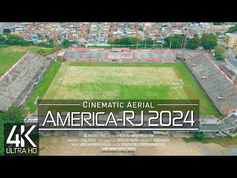 【4K】🇧🇷⚽ Estádio Giulite Coutinho from Above 🔥 America FC RJ 🔥 BRAZIL 2024 🔥 Drone Film Rio Romário