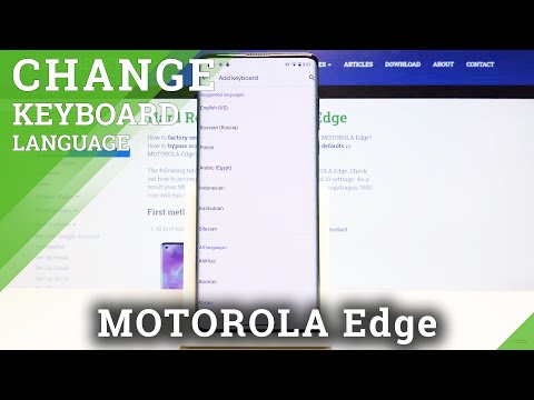 How to Change Keyboard Language in MOTOROLA Edge – Open Keyboard Settings