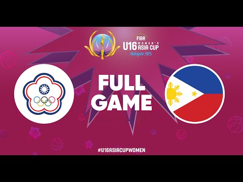 Chinese Taipei v Philippines | Full Basketball Game | FIBA U16 Women's Asia Cup 2025 - Division A