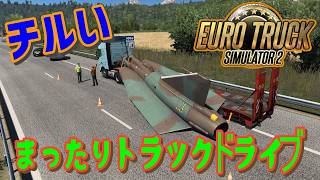 [Euro Truck Simulator 2] 戦闘機落っことしたら駄目だよ🙅 #雑談 #ETS2 #チル