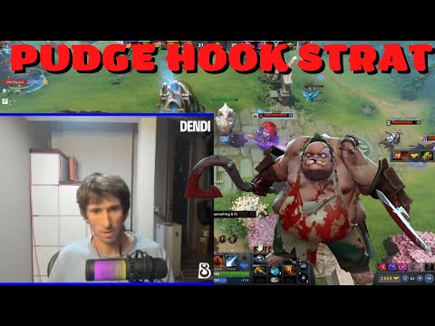 Dendi Teammates Using His Pudge Hook Strat - Dota 2