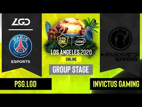 Dota2 - PSG.LGD vs. Invictus Gaming - Game 2 - Group Stage - CN - ESL One Los Angeles