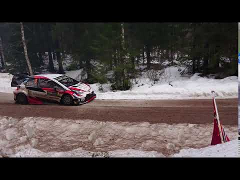 Rally Sweden WRC 2019-02-16 SS14 (Vargåsen 2) at Älgtjärn - Tänak