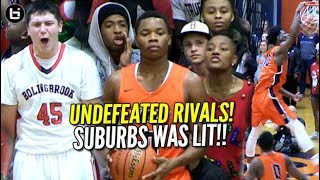 Suburbs Was LIT! UNDEFEATED RIVALS Romeoville vs Bolingbrook! HS Basketball Highlights