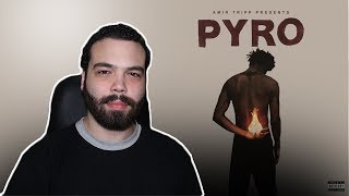 Amir Tripp - PYRO (FIRST REACTION/REVIEW) CRAZY SABA FEATURE #ProducerReaction