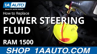 How to Fill & Bleed Power Steering System 02-08 Dodge Ram