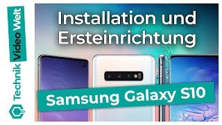 Samsung Galaxy S10 Ersteinrichtung und Konfiguration