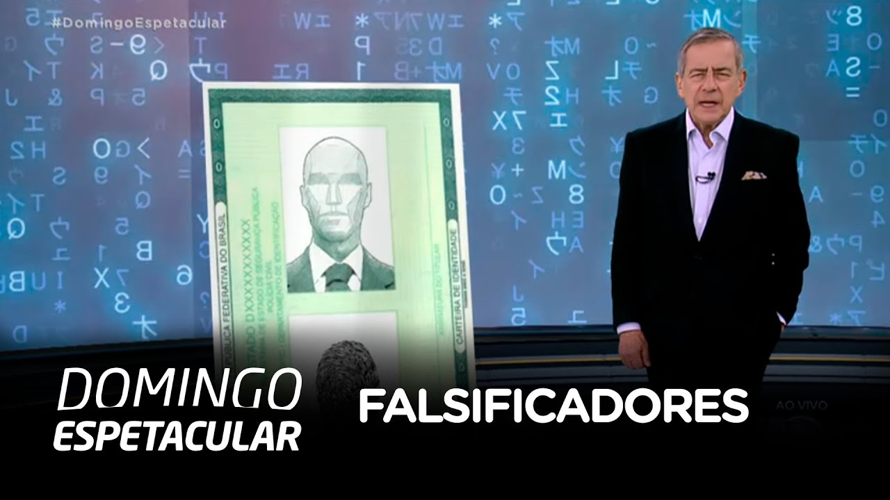 Domingo Espetacular mostra a ação de falsificadores de documentos em SP