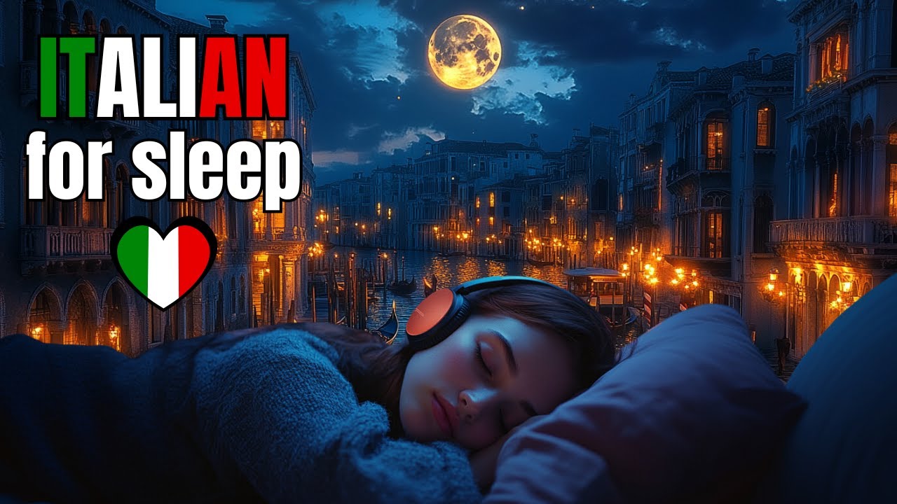 8H Bedtime stories in Italian 🟩⬜🟥 Italian for listening | Learning Italian while sleeping