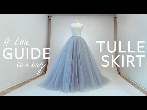 How to Sew a Big Tulle Skirt - Planning, Sewing & Storing a fluffy Tulle Skirt
