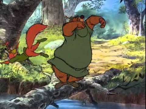 Classic Disney's Robin Hood (Sing Along Song) - Robin & Little John Running Through The Forrest.mov