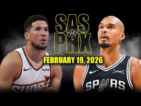 San Antonio Spurs vs Phoenix Suns Full Game Highlights – February 19, 2026 | NBA Season