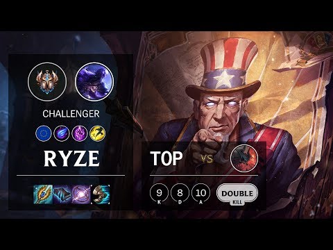Ryze Top vs Aatrox - EUW Challenger Patch 10.7