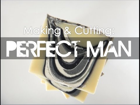 Making and Cutting: Perfect Man Tiger Stripe Soap