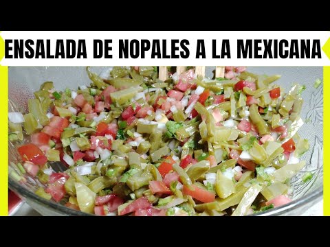 🔴ENSALADA DE NOPALES A LA MEXICANA | CÓMO HACER ENSALADA DE NOPALES A LA MEXICANA | MIREYA COCINANDO