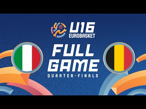 Quarter-Finals | Italy v Belgium | Full Basketball Game | FIBA U16 Women's EuroBasket 2024