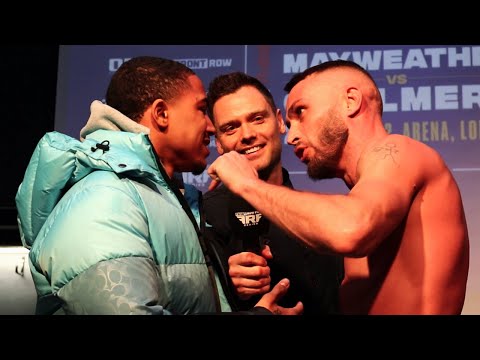 THE MAN WHO DROPPED ROLLY IN SPARRING (J'HON INGRAM) TAUNTED BY 'DOLLAR' DECLAN KENNA AT WEIGH-IN