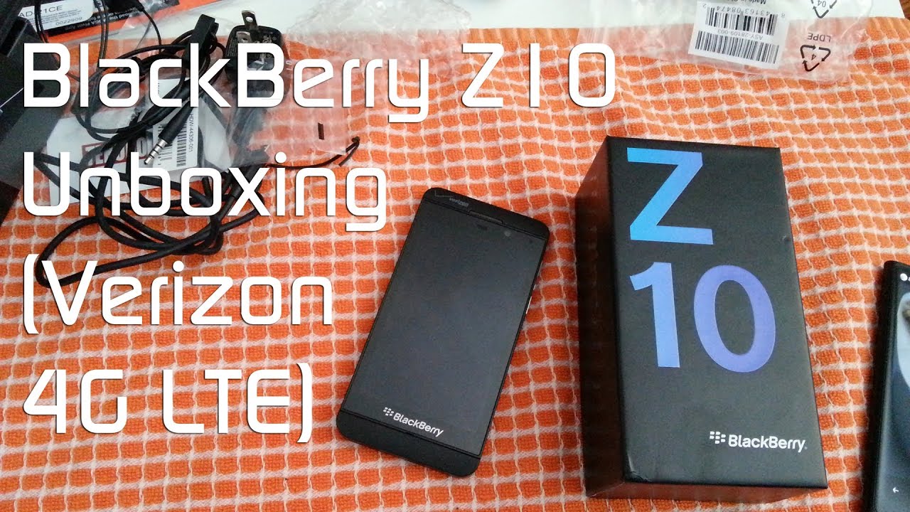 Blackberry Z10 Unboxing (Verizon 4G LTE model)