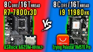 Ryzen 7 7800x3D vs i9 11980hk Test in Total War Three Kingdoms