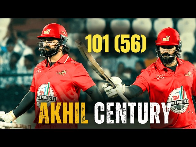 Akhil Akkineni’s INSANE 101 of 56! 🔥 First Century of CCL 2026 | Telugu Warriors Highlights