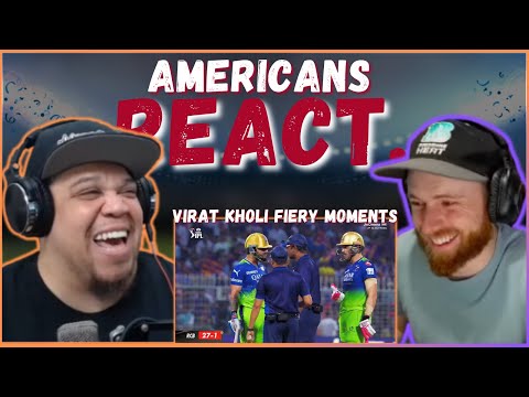 AMERICAN REACTS TO VIRAT KOHLI TOP 10 MOST FIERY MOMENTS | AGGRESSIVE SIDE || REAL FANS SPORTS