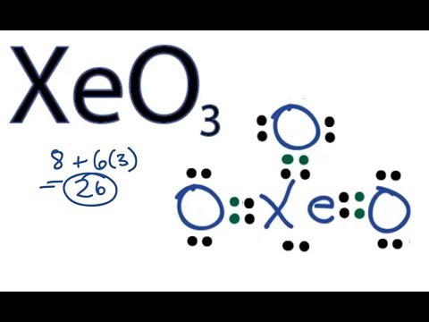 XeO3 Lewis Structure - How to Draw the Lewis Structure for XeO3