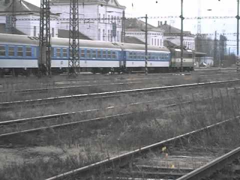 Příjezd vlaku Sp 1694 (ČD 163.090) - Chomutov, 30. 11. 2012