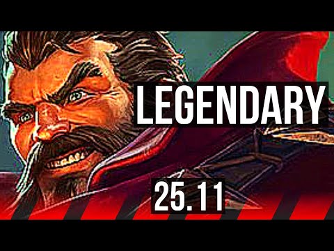 GRAVES vs RENEKTON (TOP) | 8 solo kills, Legendary | KR Diamond | 25.11