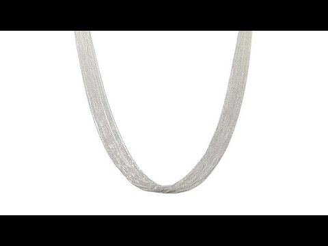 Sevilla Silver MultiStrand Bead Chain 36" Necklace