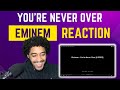 RIP PROOF!! | FIRST TIME HEARING Eminem - You're Never Over (Lyrics)