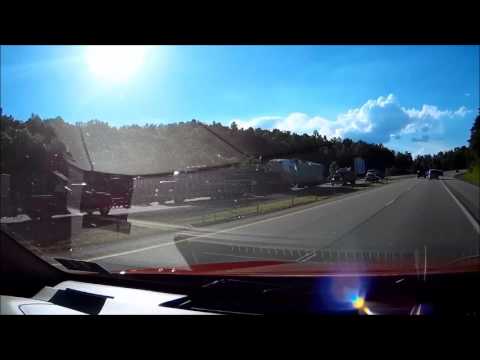 Truck accident clean up Ripley, WV 6 24 2017 SLOW MO